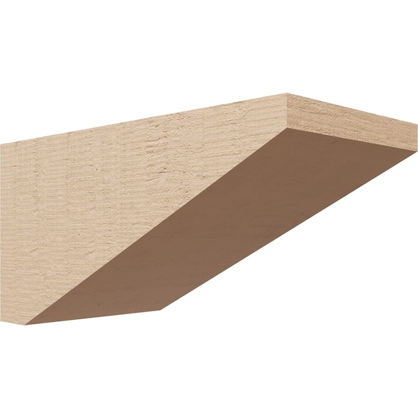 Ekena Millwork 7"W x 14"D x 7"H Wide Concord Rough Cedar Woodgrain TimberThane Corbel, Primed Tan CORUR07X14X07CONRCPR - main
